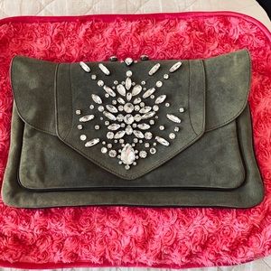Vintage Giuseppe Zanotti Suede Clutch Bag